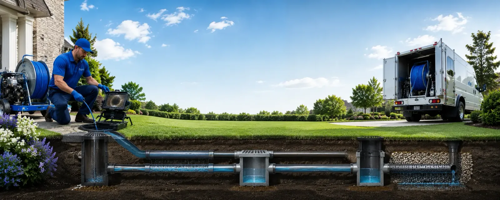 Outdoor drain cleaning information for Rives, TN